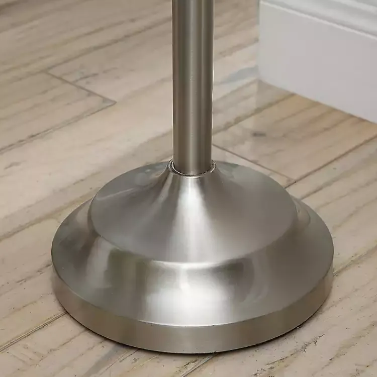 Kirklands Home Crystal Spheres Brushed Nickel Floor Lamp White Hot