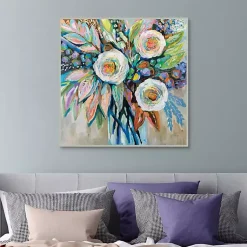 Kirklands Home Curious Bouquet Framed Canvas Art Print Hot
