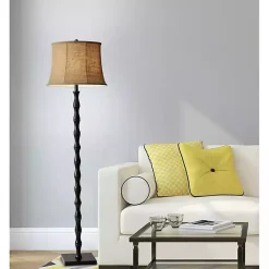 Kirklands Home Curved Emma Floor Lamp Tan Best