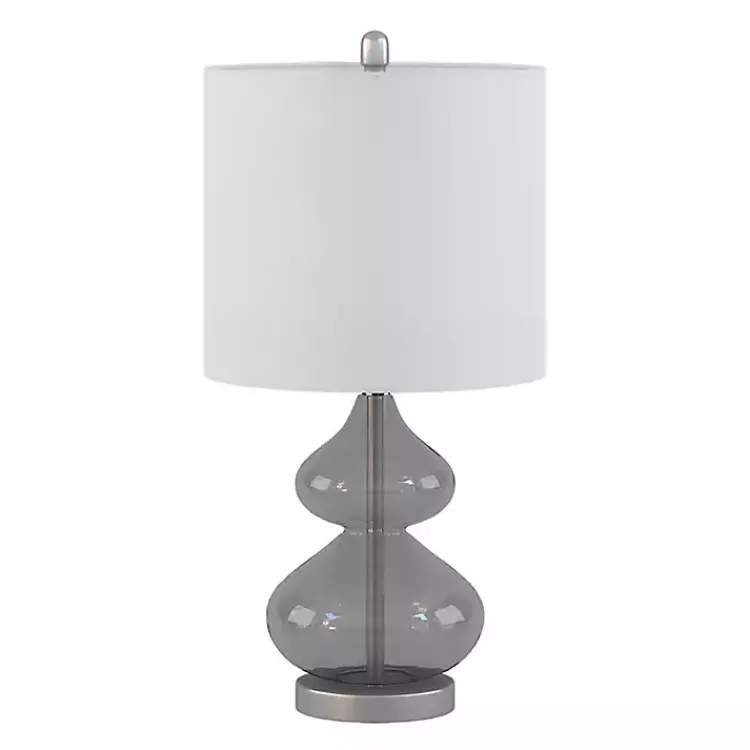 Kirklands Home Curved Glass Table Lamps, Set of 2 Gray Best
