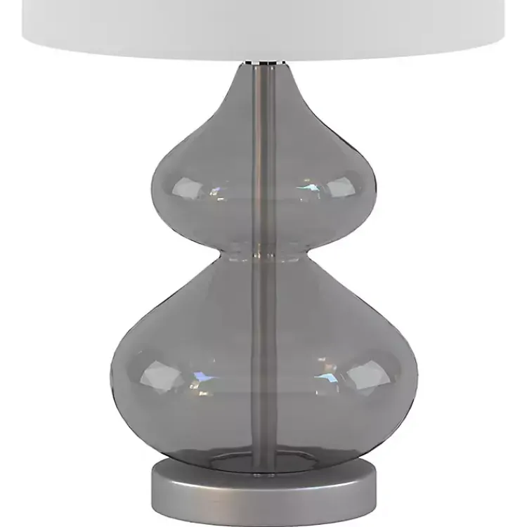 Kirklands Home Curved Glass Table Lamps, Set of 2 Gray Best