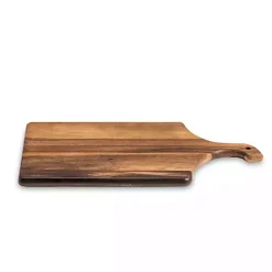 Kirklands Home Curved Handle Acacia Wood Cutting Board Brown Discount
