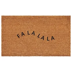 Kirklands Home Curvy Fa La La Coir Doormat New