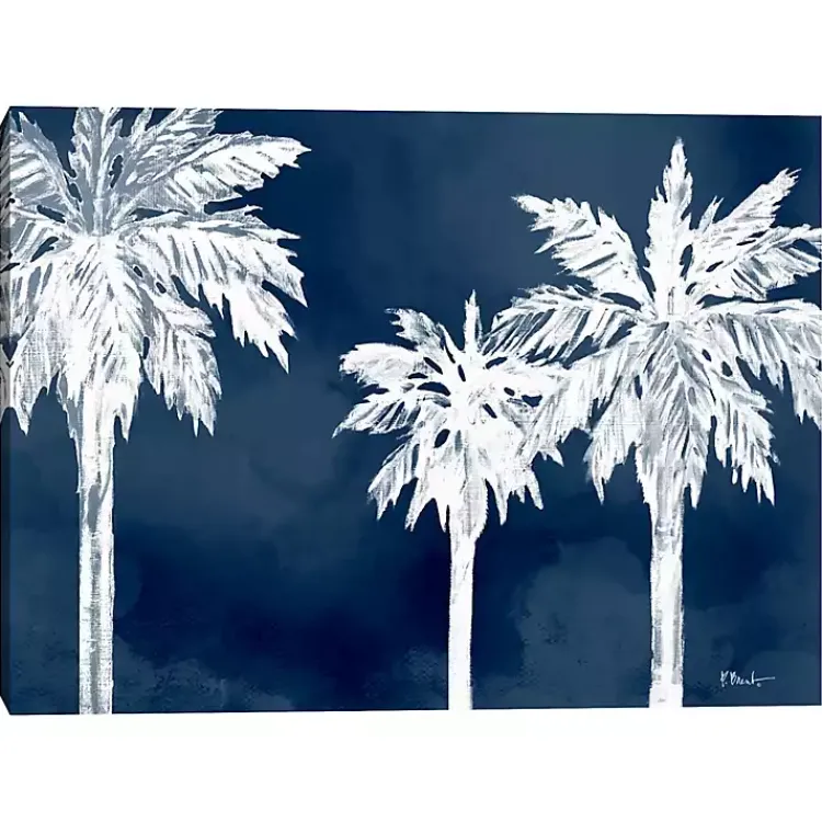 Kirklands Home Cyano Palms Canvas Art Print, 40x30 in.