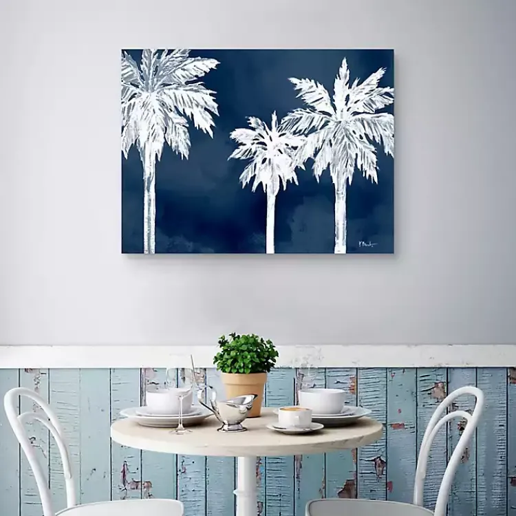 Kirklands Home Cyano Palms Canvas Art Print, 40x30 in.
