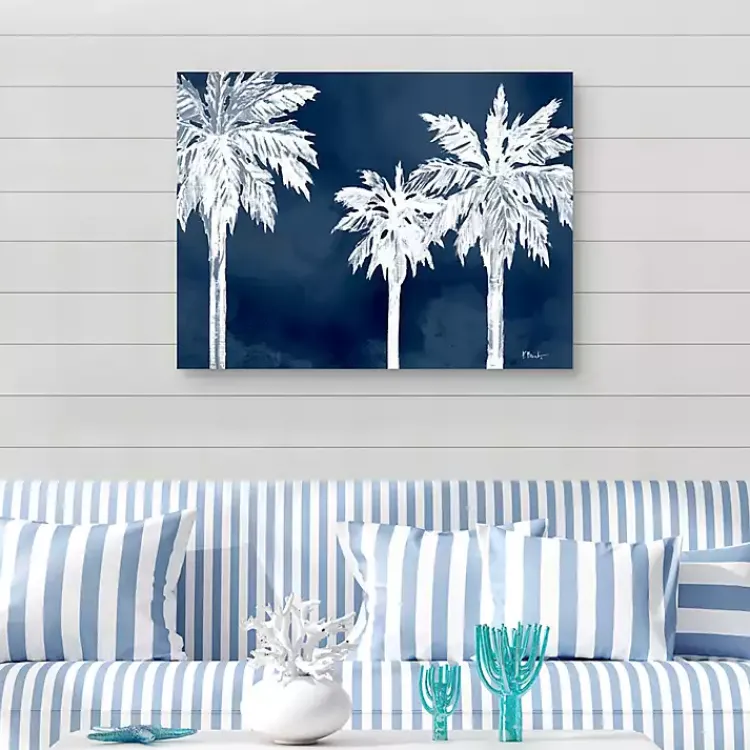 Kirklands Home Cyano Palms Canvas Art Print, 40x30 in.