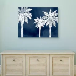 Kirklands Home Cyano Palms Canvas Art Print, 40x30 in.