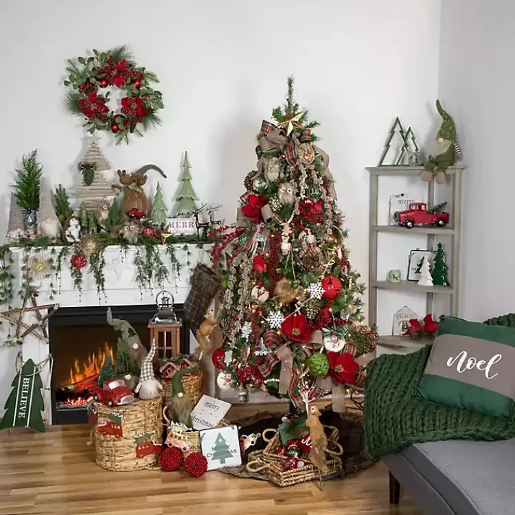 Christmas Arrangements & Garland>Kirklands Home Cypress Mini Potted Christmas Tree