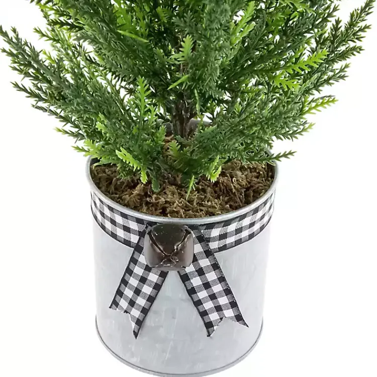 Christmas Arrangements & Garland>Kirklands Home Cypress Mini Potted Christmas Tree