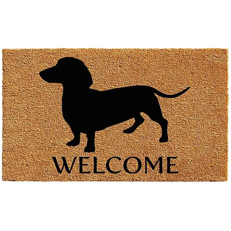 Kirklands Home Dachshund Welcome Doormat Sale