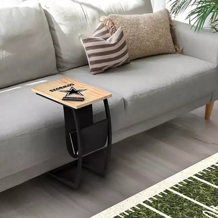 Kirklands Home Dallas Cowboys Wood C-Table Tan Clearance