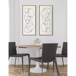 Kirklands Home Dancing Circles Framed Canvas Art Print Clearance