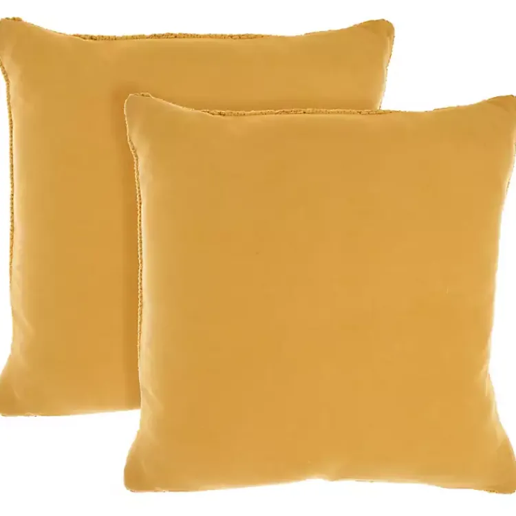 Pillows>Kirklands Home Dandelion Cable Knit Throw Pillows, Set of 2 Yellow