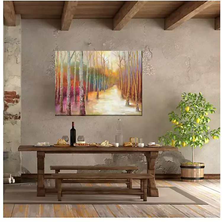 Kirklands Home Dappled Forest Outdoor Canvas Art Print Multi