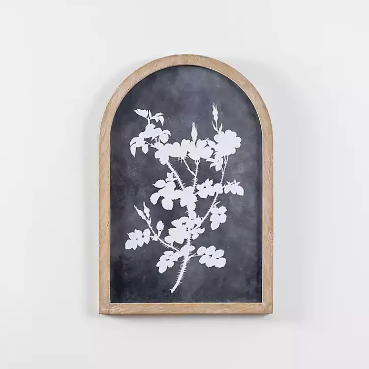 Kirklands Home Dark Botanicals Arch Framed Wall Art Blue Discount