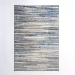 Kirklands Home Dark Blue Claire Modern Area Rug, 5x8 Clearance