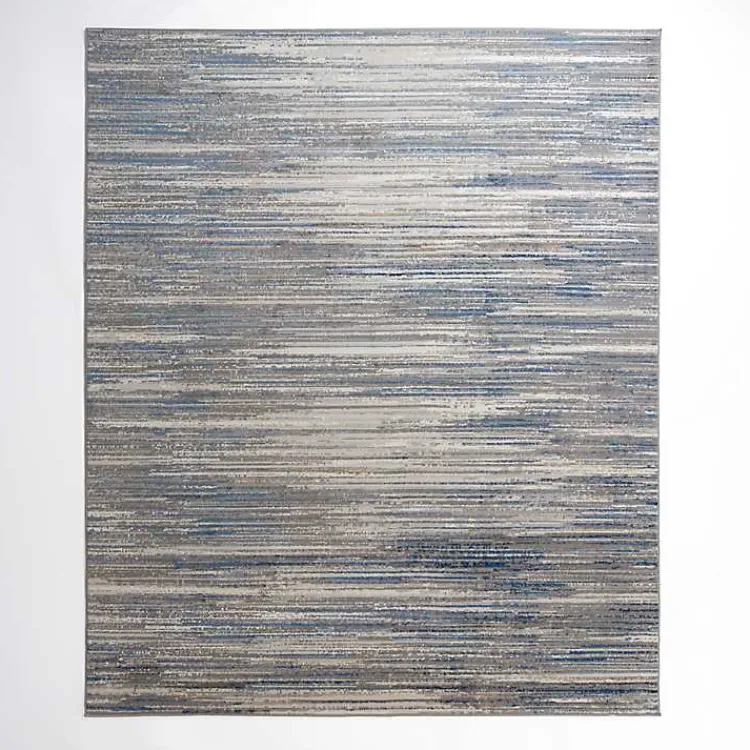 Kirklands Home Dark Blue Claire Modern Area Rug, 7x10 Sale