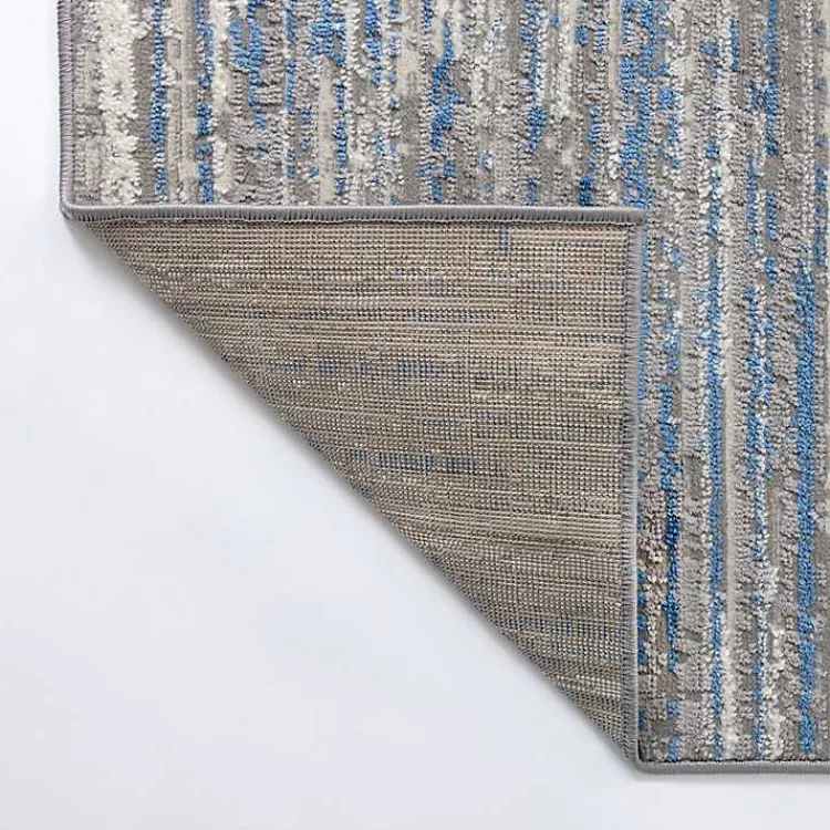 Kirklands Home Dark Blue Claire Modern Area Rug, 7x10 Sale