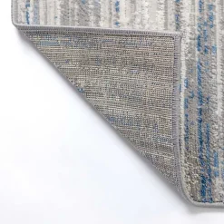 Kirklands Home Dark Blue Claire Modern Runner, 2x8 New