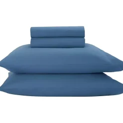 Kirklands Home Dark Microfiber 4-pc. King Sheet Set Blue Hot