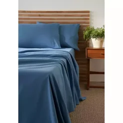 Kirklands Home Dark Microfiber 4-pc. King Sheet Set Blue Hot