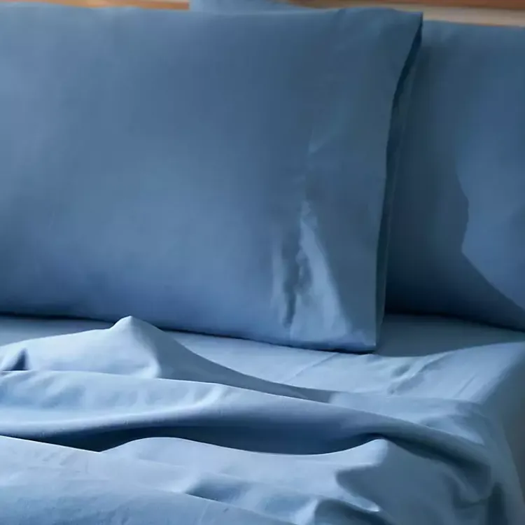 Kirklands Home Dark Microfiber 4-pc. King Sheet Set Blue Hot