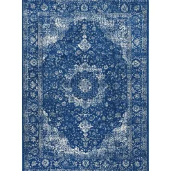 Kirklands Home Dark Verona Area Rug, 8x10 Blue New