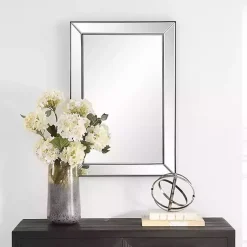 Kirklands Home Dark Bronze Bevel Rectangle Wall Mirror
