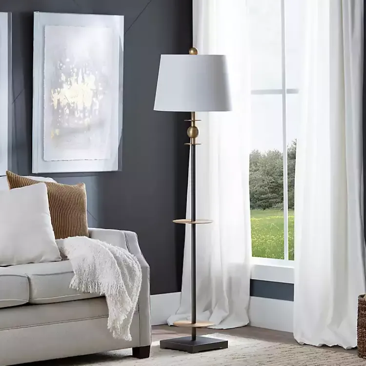 Kirklands Home Dark Bronze Decorative Floor Lamp White Online