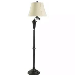 Kirklands Home Dark Bronze Madison Swing Arm Floor Lamp White Online