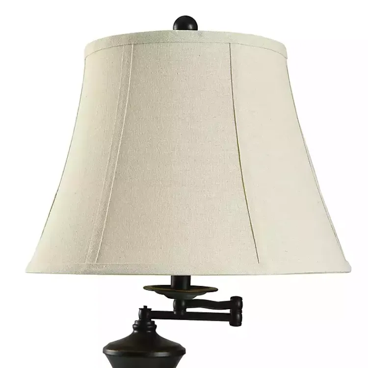 Kirklands Home Dark Bronze Madison Swing Arm Floor Lamp White Online