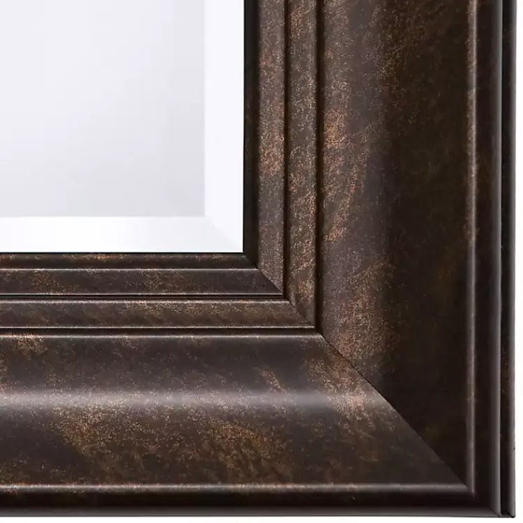 Kirklands Home Dark Bronze Rectangular Frame Wall Mirror Clearance