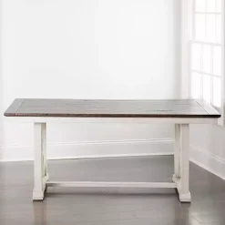 Kirklands Home Dark Brown and Ivory Jackson Dining Table Sale