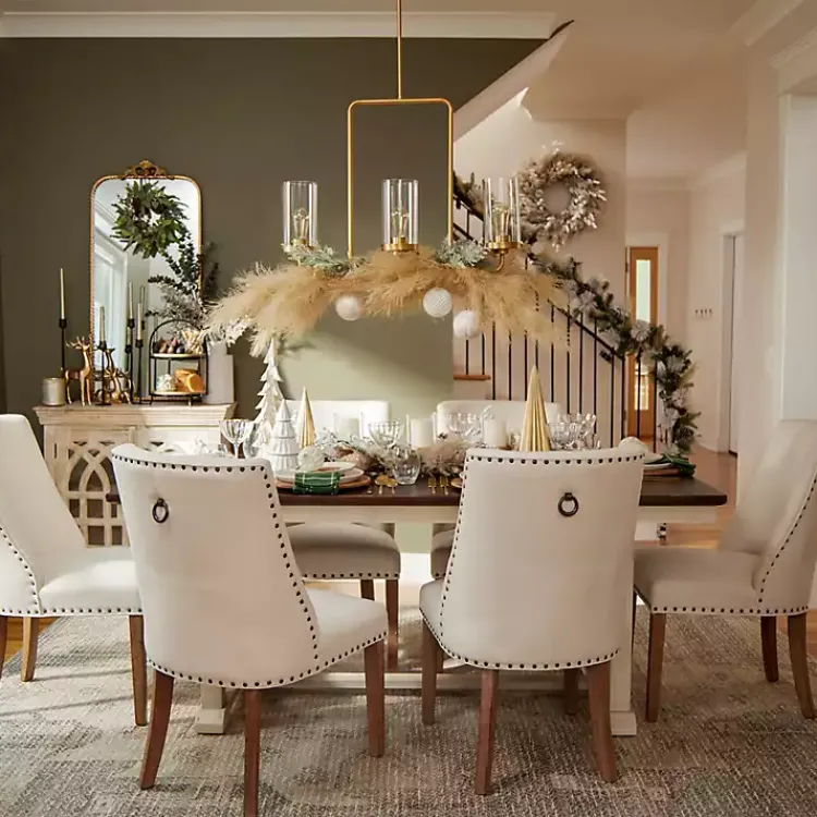 Kirklands Home Dark Brown and Ivory Jackson Dining Table Sale