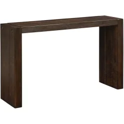 Kirklands Home Dark Distressed Wood Console Table Brown Discount