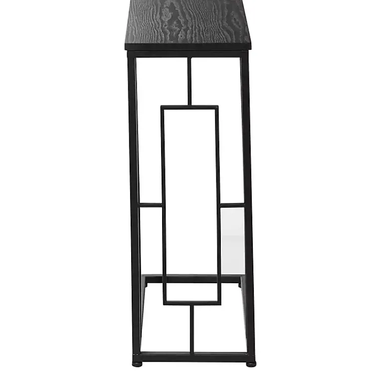 Kirklands Home Dark Metal C-Shaped Accent Table Brown Sale