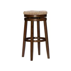 Kirklands Home Dark Seagrass Swivel Bar Stool Brown Online