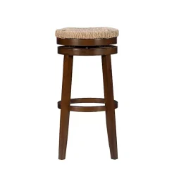 Kirklands Home Dark Seagrass Swivel Bar Stool Brown Online