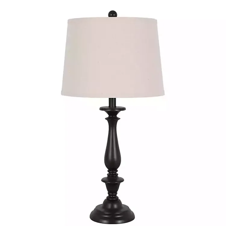 Kirklands Home Dark Brown Transitional Table Lamps, Set of 2 Tan