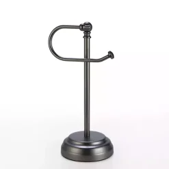 Kirklands Home Dark Chrome Hook Countertop Towel Holder Gray Sale