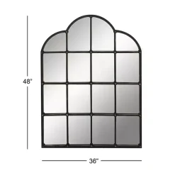 Kirklands Home Dark Crown Frame Windowpane Mirror Online