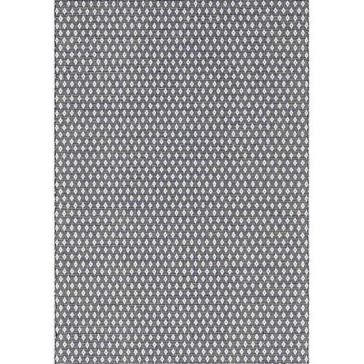 Kirklands Home Dark Gray and Ivory Dainty Diamond Runner Best