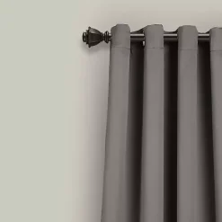 Kirklands Home Dark Blackout Curtain Panel Set, 120 in. Gray Online