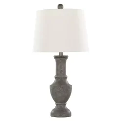Kirklands Home Dark Gray Chateau Table Lamps, Set of 2 White Sale