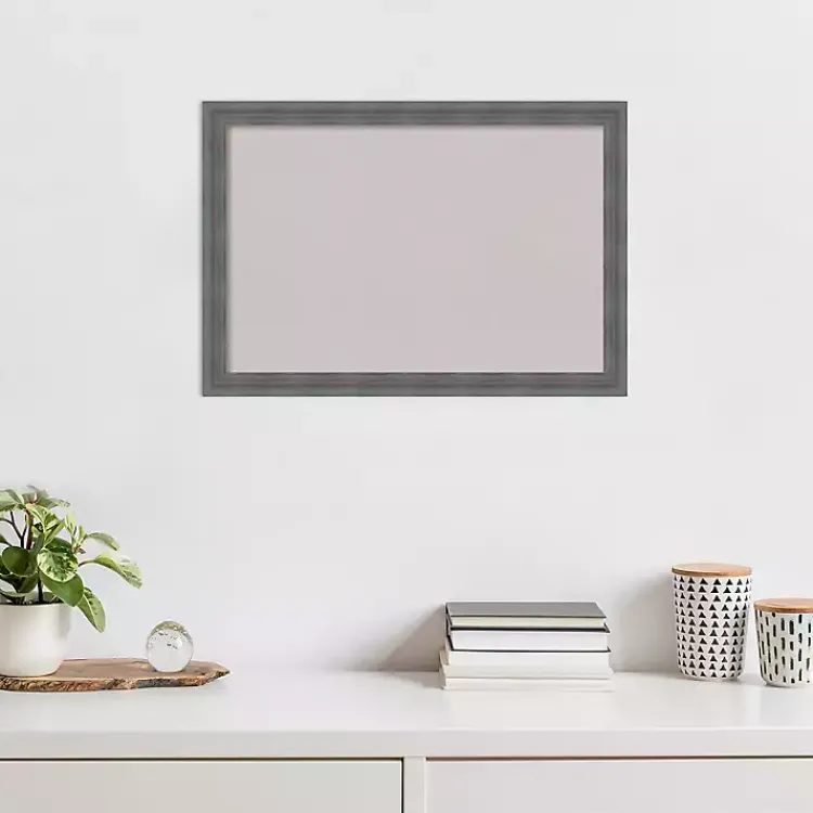 Memo & Chalkboards>Kirklands Home Dark Framed Corkboard Gray
