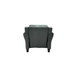 Kirklands Home Dark Kelly Microfiber Rolled Armchair Gray Clearance