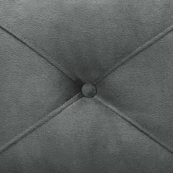 Kirklands Home Dark Kelly Microfiber Rolled Armchair Gray Clearance