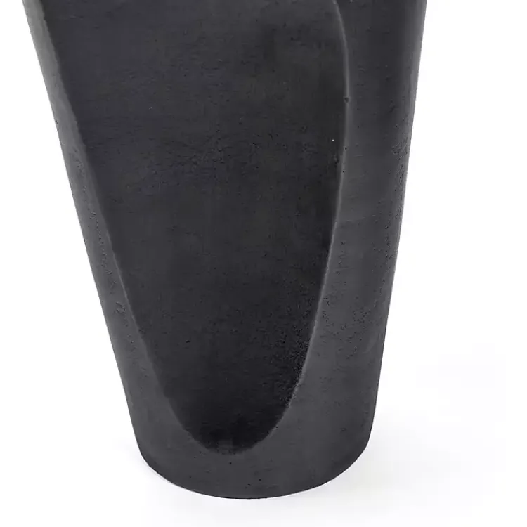 Vases>Kirklands Home Dark Metal Jug Vase, 14 in. Gray