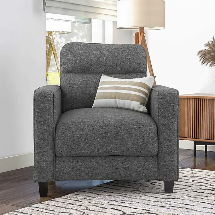 Kirklands Home Dark Performance Fabric Danna Accent Chair Gray Online