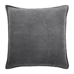 Pillows>Kirklands Home Dark Solid Cotton Pillow, 22 in. Gray
